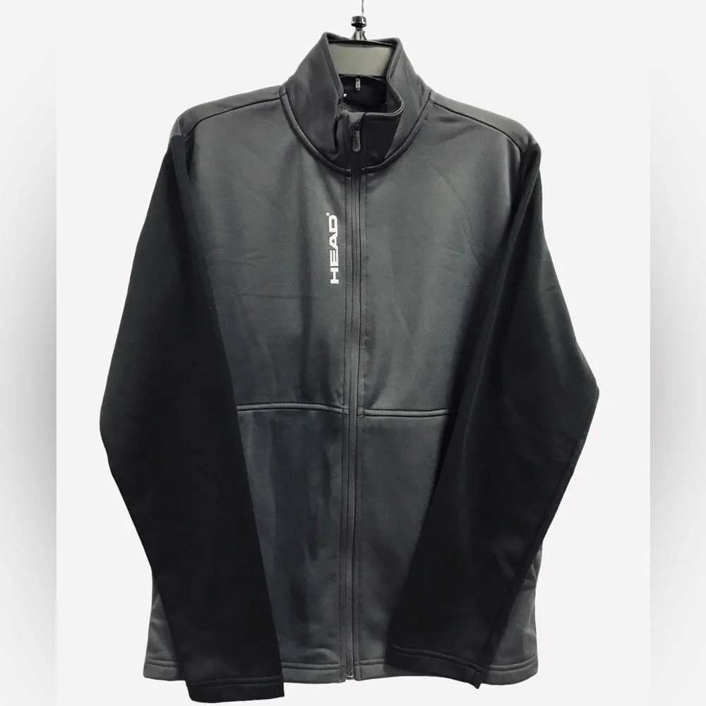 Head Jacket Mens Gray Black Outdoors Casual Full Zip Men’s Size S